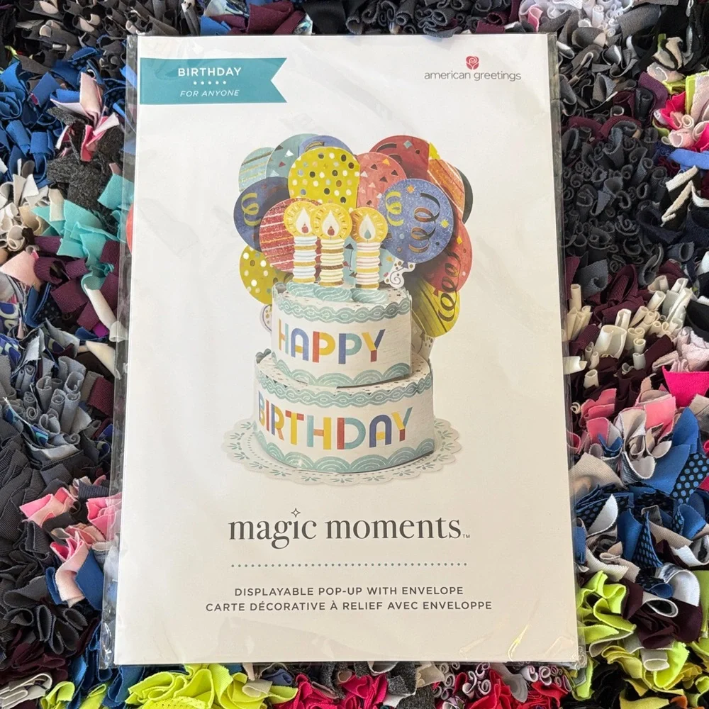 🆕American Greetings Magic Moments Birthday Pop Up Card With Envelope
